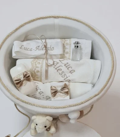 Trusou botez Luxury White Bear [1]