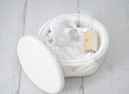 Trusou botez Luxury white Bow + Rochita [1]