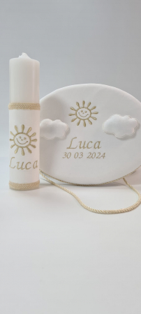 Trusouri de Botez - Trusou botez Luxury White Sun