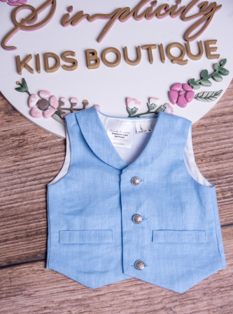 Sacouri si veste - Vesta baietei Blue