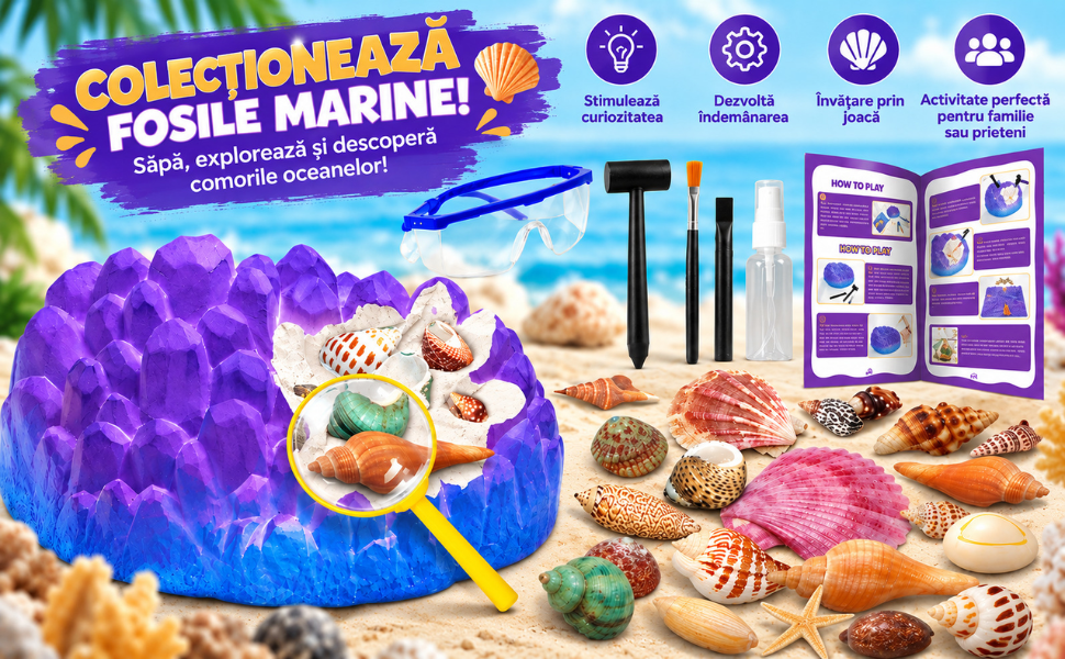 Sapă, explorează și colecționează comorile oceanelor