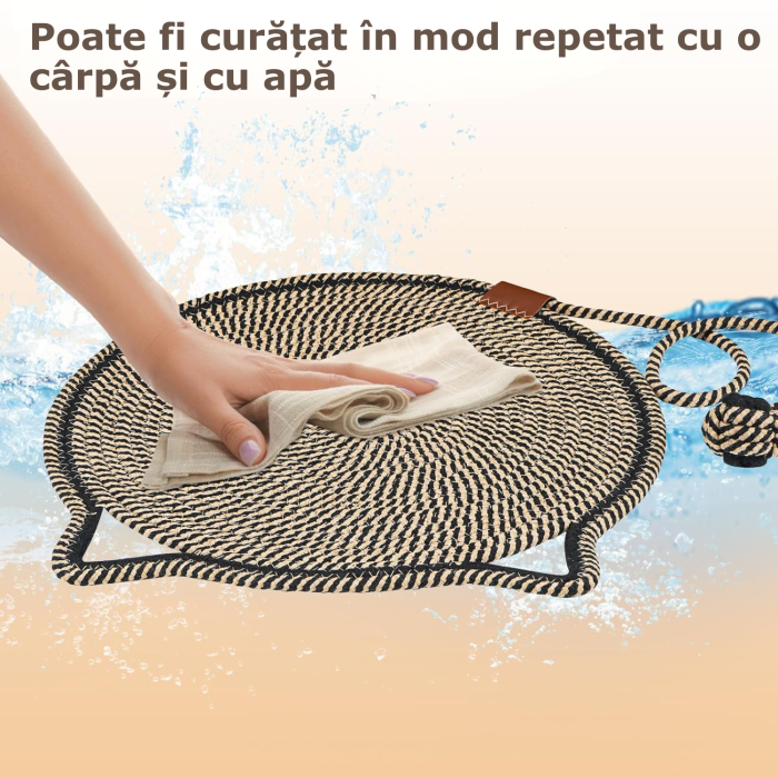 covoras de zgariat pentru pisici, negru [5]