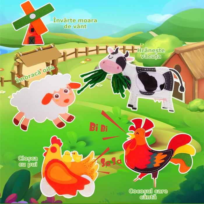 carte senzoriala Montessori animale de la ferma [6]
