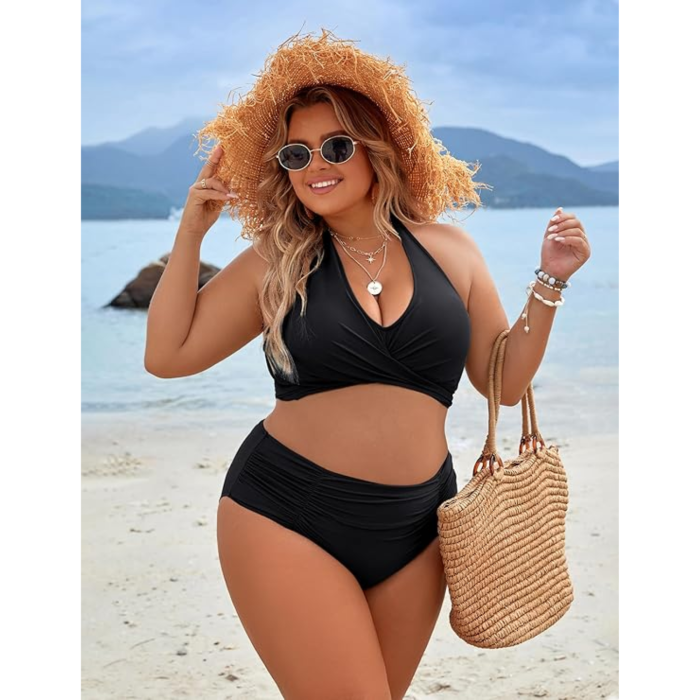 costum de baie 2 piese, negru [9]