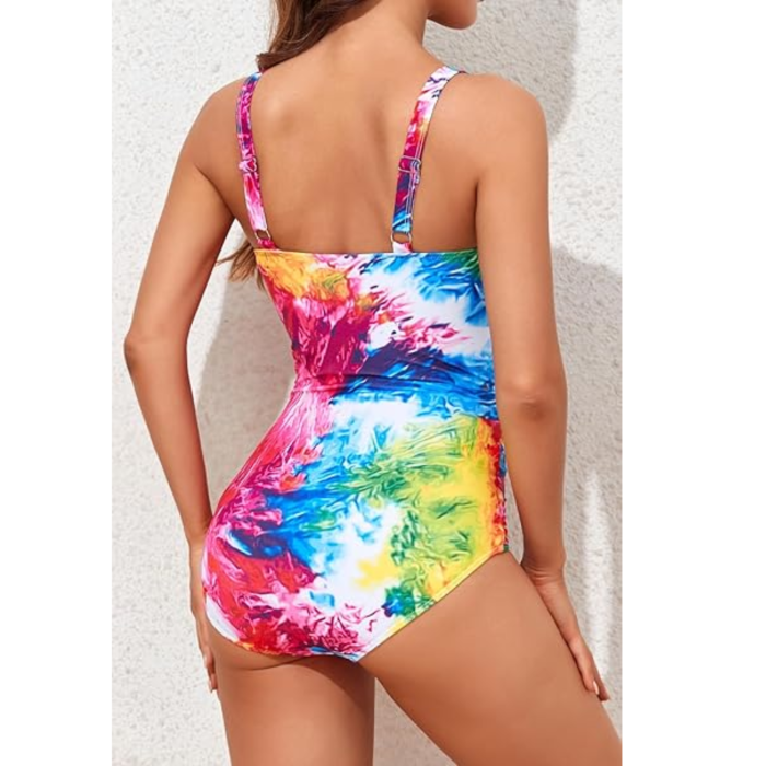 costum de baie intreg multicolor [3]