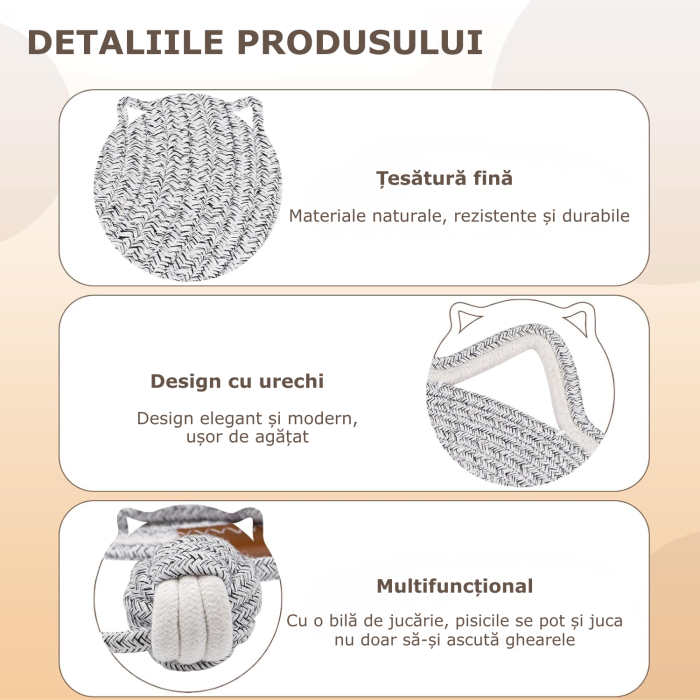 covoras de zgariat pentru pisici, gri [3]