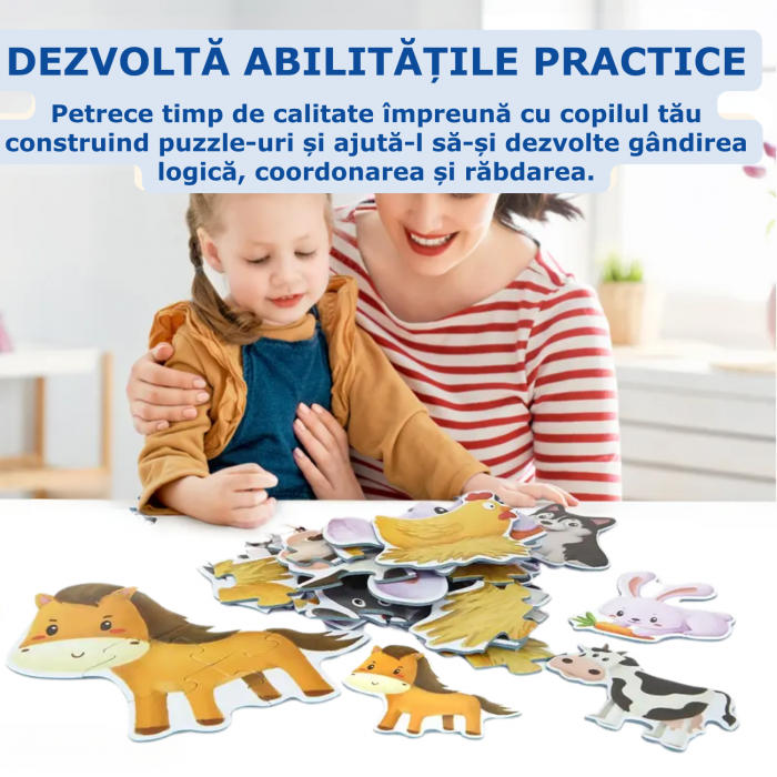 puzzle copii 2 ani animale de la ferma [5]