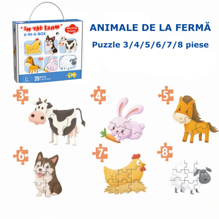 puzzle copii 2 ani animale de la ferma [3]