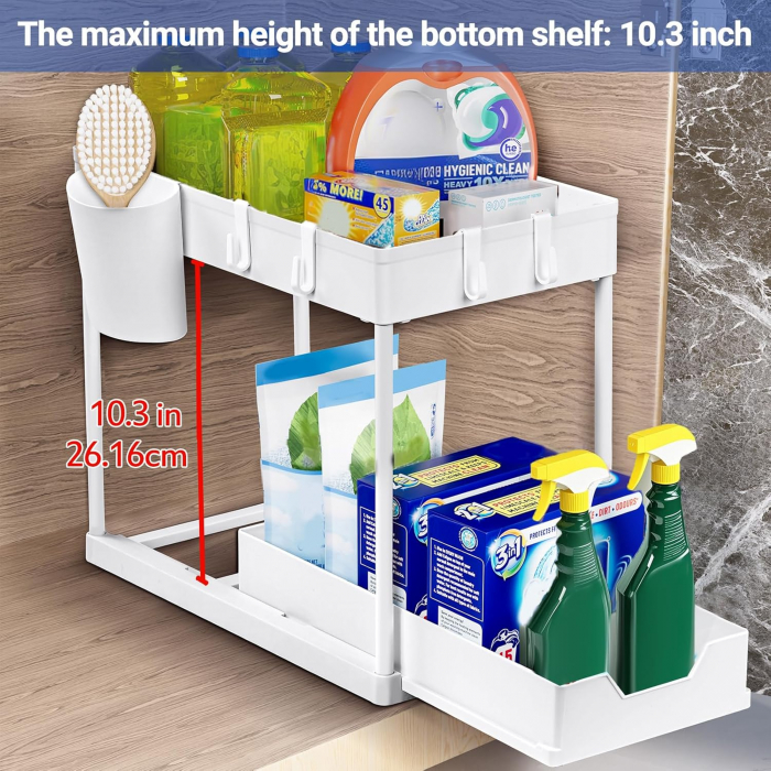 raft organizator expensibil alb [5]
