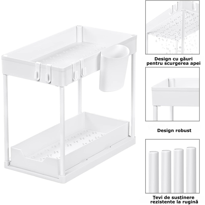 raft organizator expensibil alb [9]