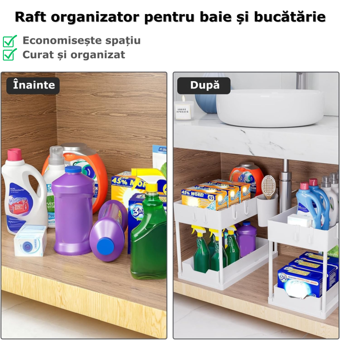 raft organizator expensibil alb [5]