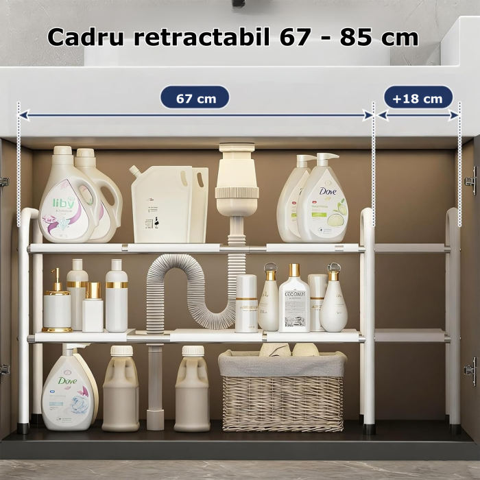 raft organizator expensibil pentru chiuveta [4]