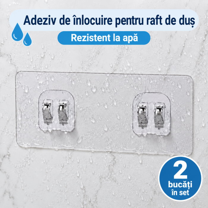 Dispozitiv adeziv pentru rafturi pentru baie si Dus [2]