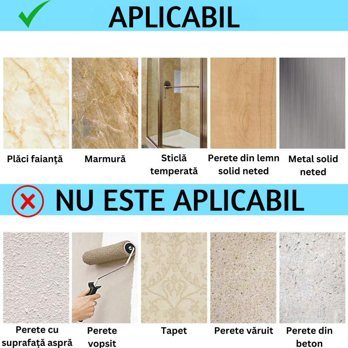 Dispozitiv adeziv pentru rafturi pentru baie si Dus [6]
