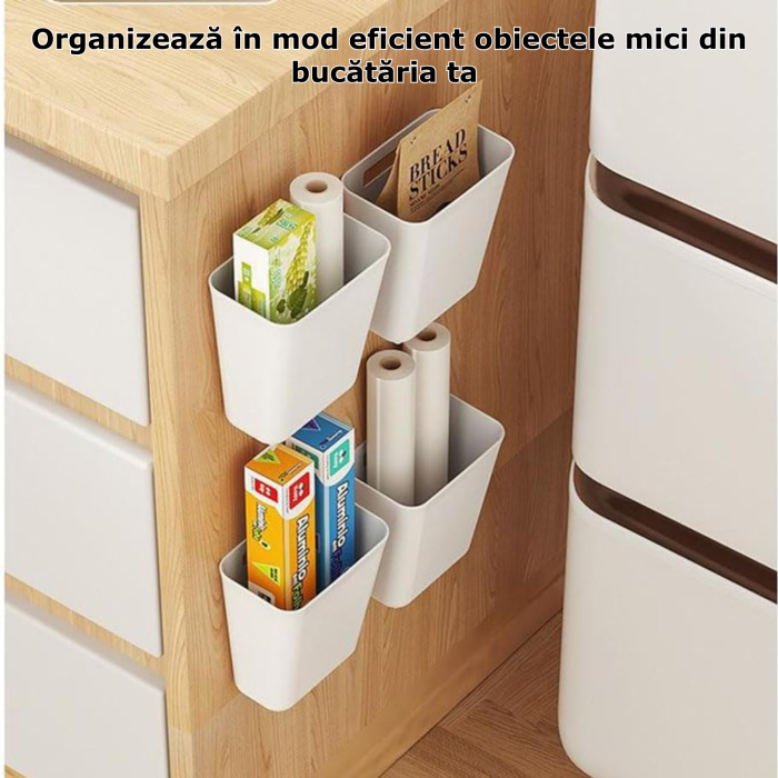 Set 4 Cutii de depozitare pentru usa dulapului de bucatarie [8]