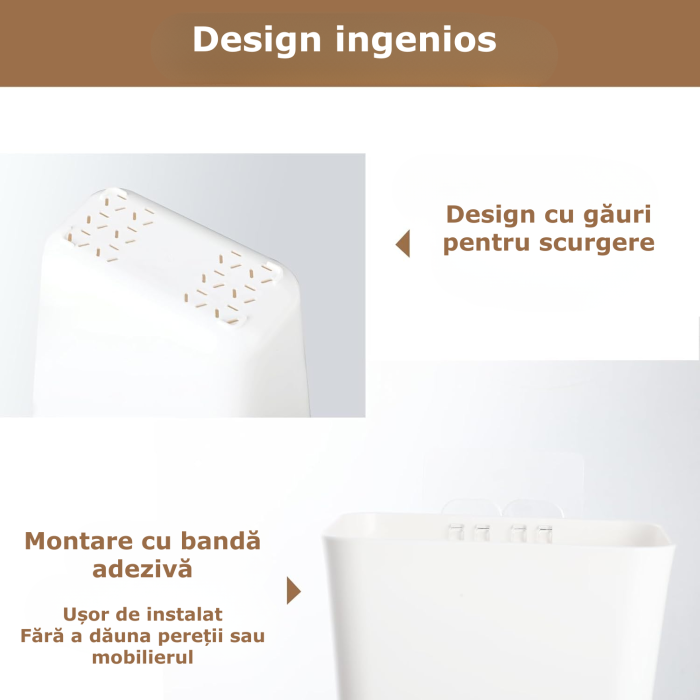 Set 4 Cutii de depozitare pentru usa dulapului de bucatarie [4]