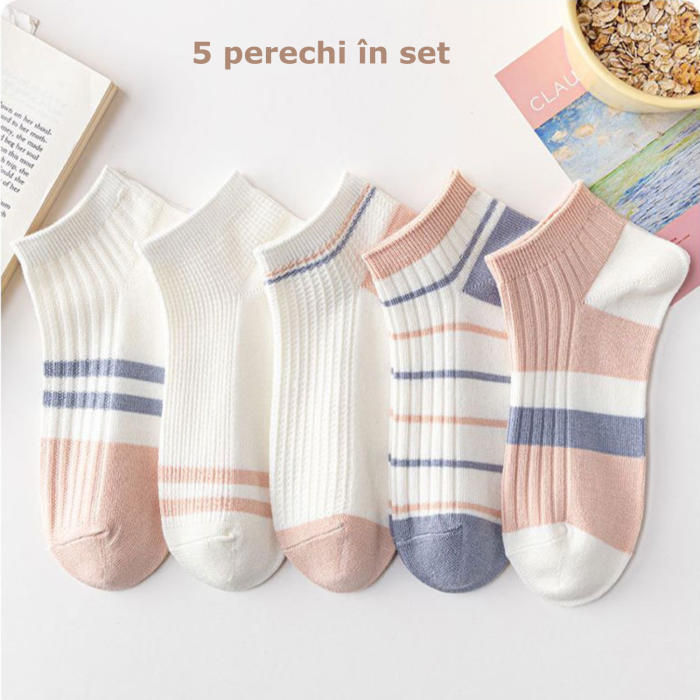 sosete scurte de dama model cu dungi [2]