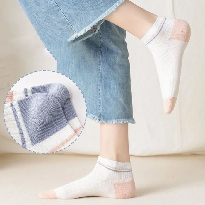 sosete scurte de dama model cu dungi [4]