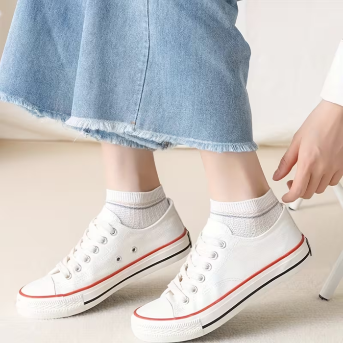 sosete scurte de dama model cu dungi [7]