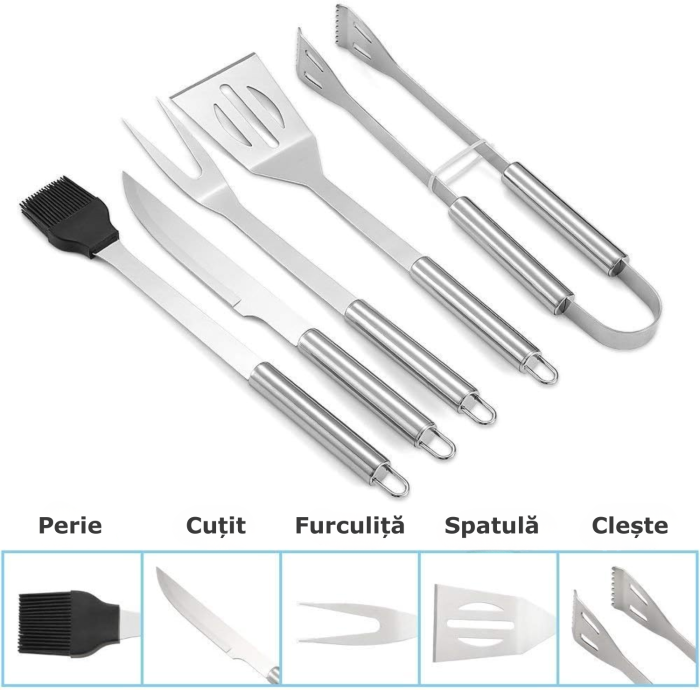 set 5 ustensile pentru gratar [3]