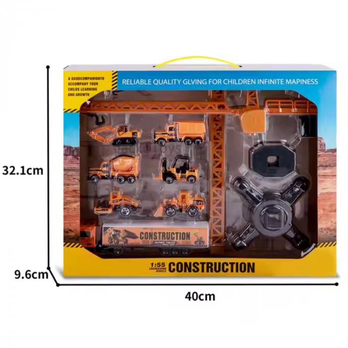 Set 8 Utilaje de Constructii pentru Copii [9]