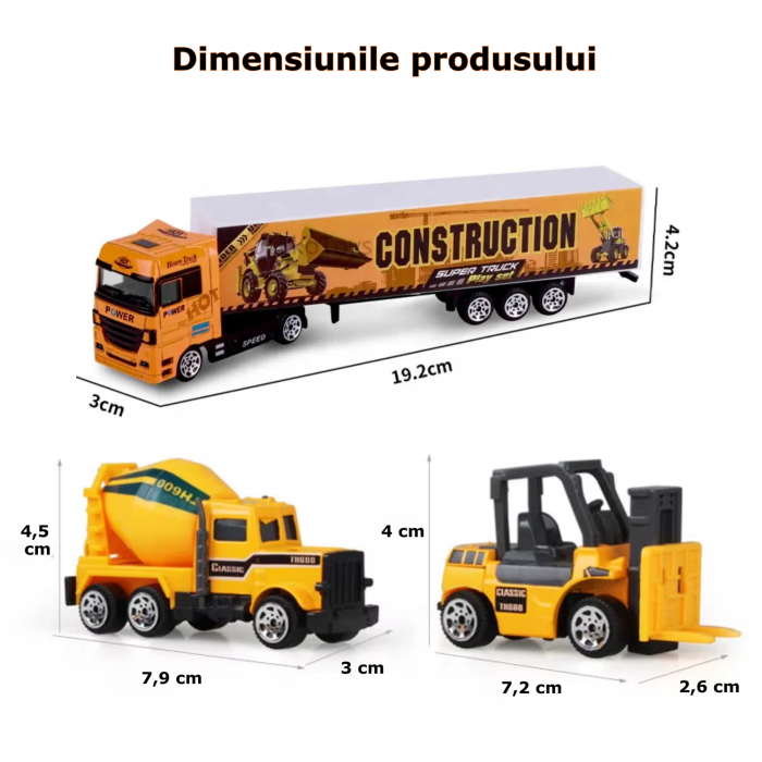 Set 8 Utilaje de Constructii pentru Copii [6]