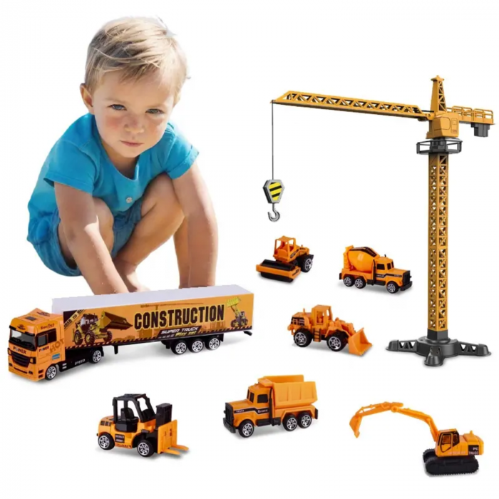 Set 8 Utilaje de Constructii pentru Copii [3]