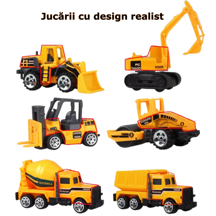 Set 8 Utilaje de Constructii pentru Copii [7]