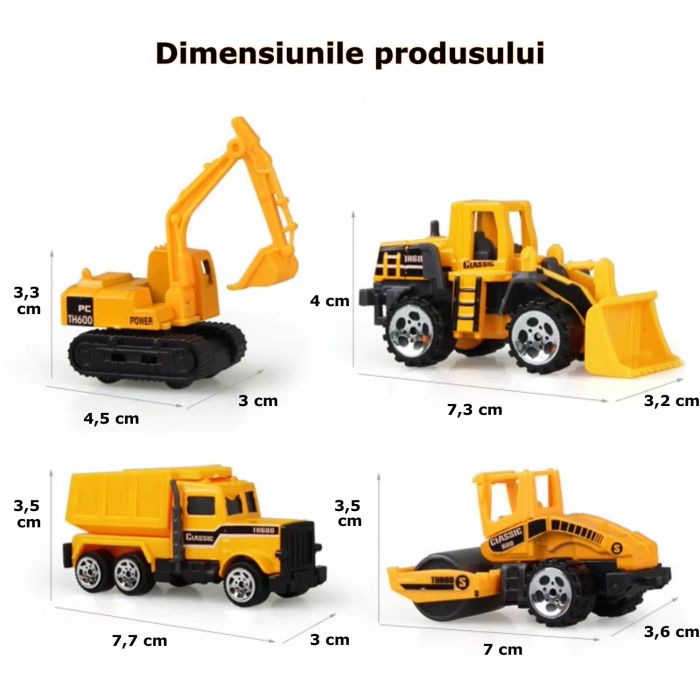 Set 8 Utilaje de Constructii pentru Copii [5]