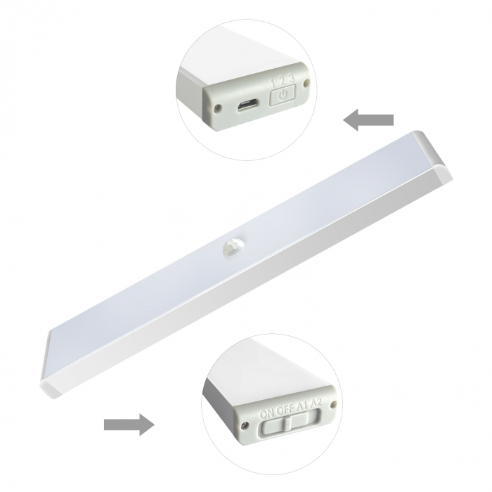 lampa led pentru dressing, hol, bucatarie, beci, garaj, portbagaj reaincarcabila [3]