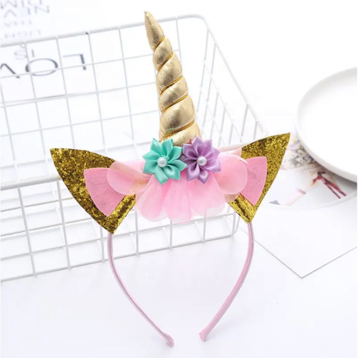 Set de baloane si accesorii petrecere aniversara, Simply Joy®, 164 Piese, Tematica Unicorn, Baloane, Banner “Happy Birthday”, Decor pentru tort, Farfurii, Pahare, Servetele, Lingurite, Furculite, Cuti [9]