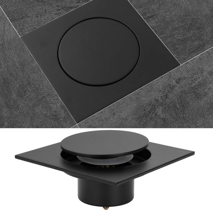 Sifon de scurgere pentru pardoseala negru [9]