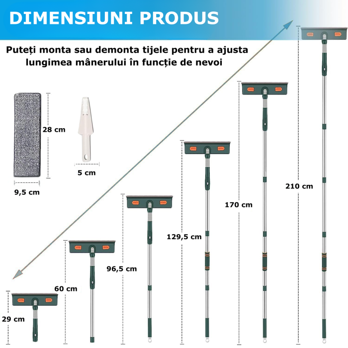 Set de curatare profesionala pentru geamuri [2]