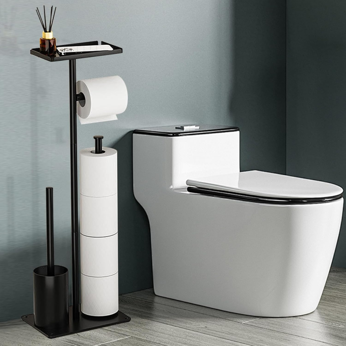 Suport hartie igienica cu perie de toaleta [8]