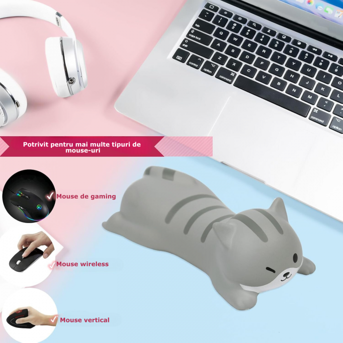 suport ergonomic pentru incheietura mainii, gri [6]