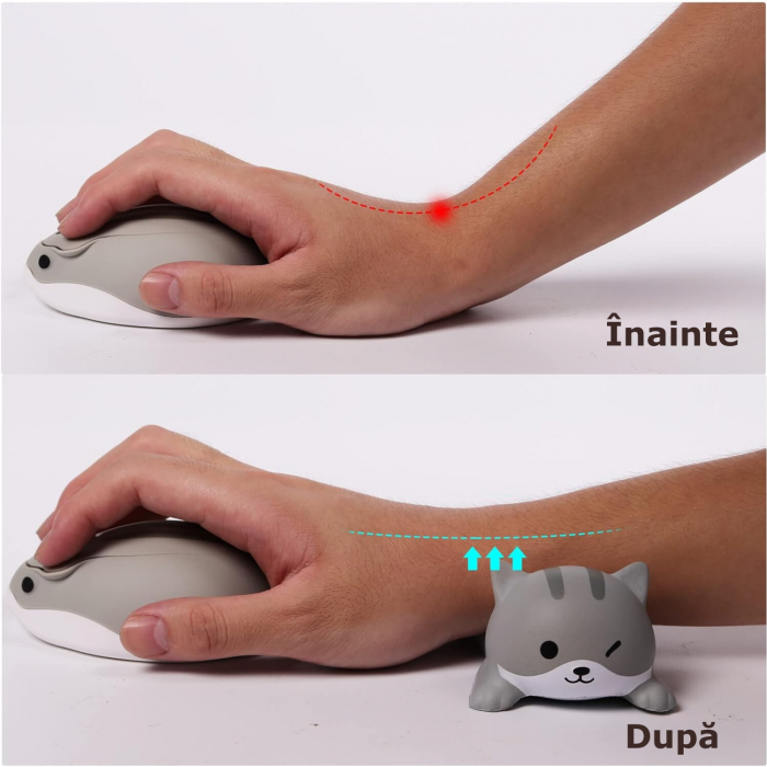suport ergonomic pentru incheietura mainii, gri [3]