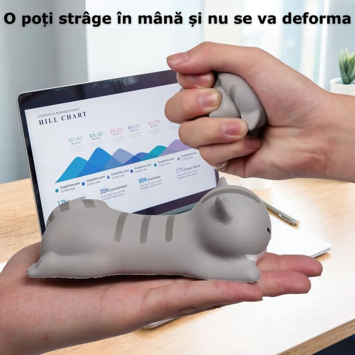 suport ergonomic pentru incheietura mainii, gri [8]