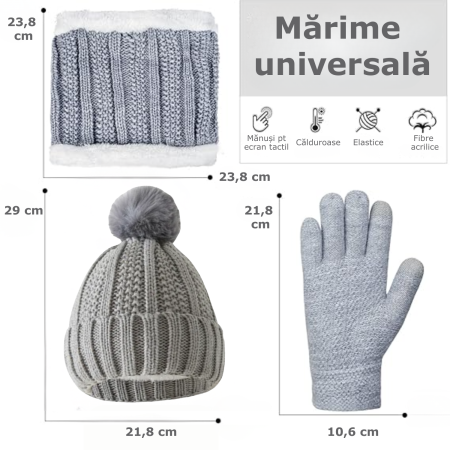 Set caciula, fular, manusi [5]