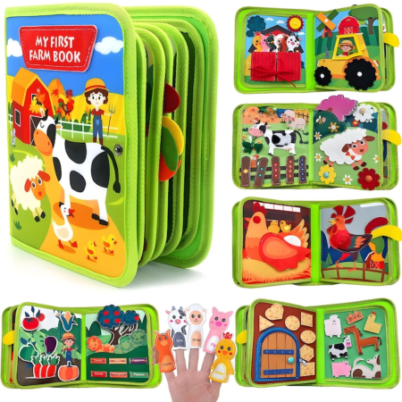 Produse - carte senzoriala Montessori animale de la ferma