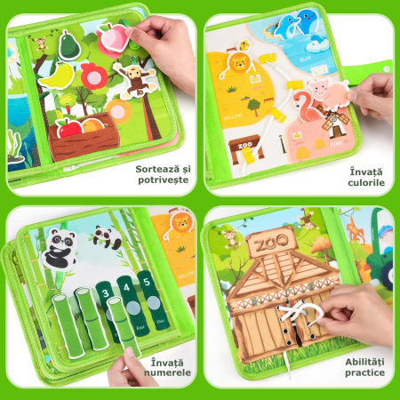 carte senzoriala Montessori animale de la zoo [1]