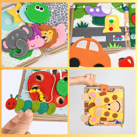 Carte senzoriala Montessori model girafa [4]