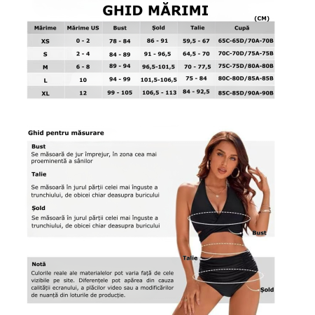 costum de baie 2 piese, negru [13]