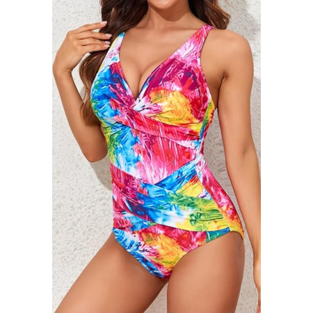 costum de baie intreg multicolor [4]