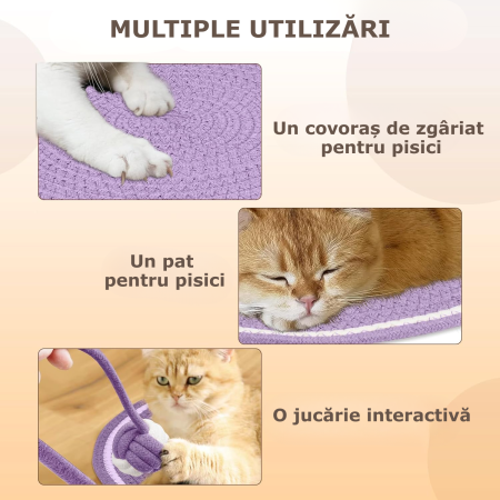 covoras de zgariat pentru pisici, mov [5]