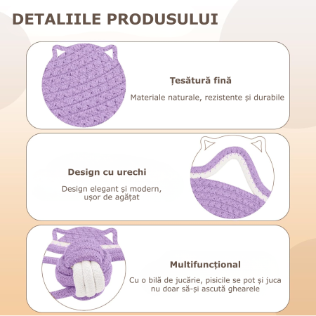 covoras de zgariat pentru pisici, mov [2]