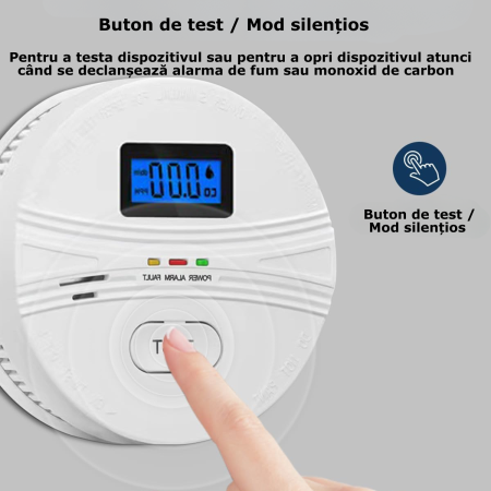 Detector 2 in 1 Fum si Monoxid de Carbon [6]