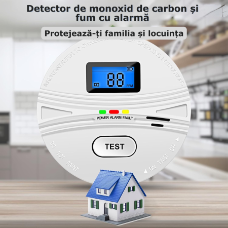 Detector 2 in 1 Fum si Monoxid de Carbon [2]