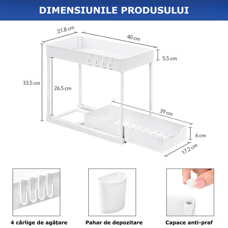 raft organizator expensibil alb [2]