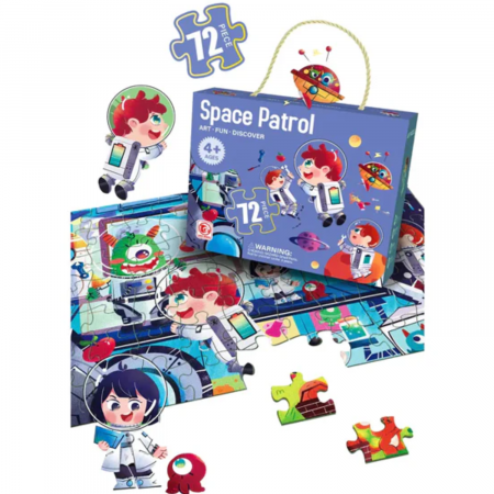 Puzzle si seturi de construit - puzzle 72 piese spatiu