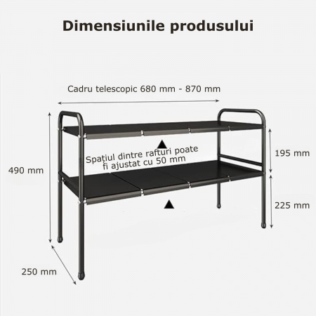 raft organizator expensibil pentru chiuveta [7]